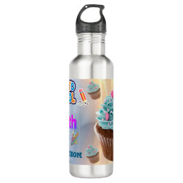 Custom Cupcake Back to School Water Bottles Edelstahlflasche