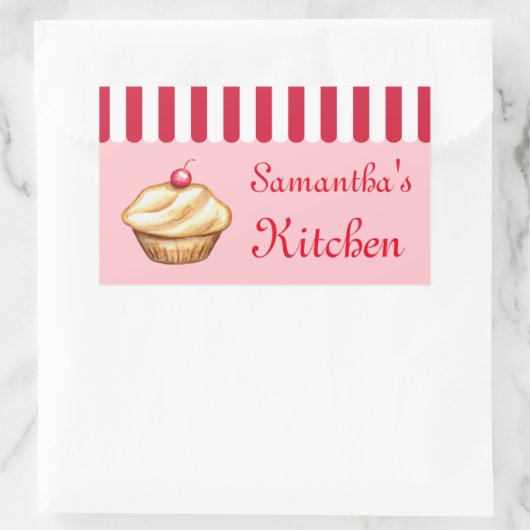 Custom Cupcake Bakery Kitchen Stickers (Tasche)