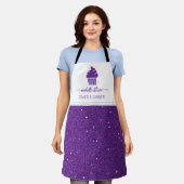 Custom Cupcake Lila Bakery Schürze (Getragen)