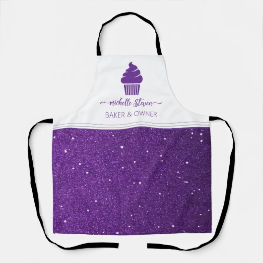 Custom Cupcake Lila Bakery Schürze (Vorderseite)
