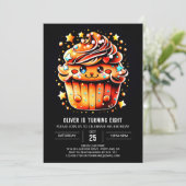 Custom Cupcake Wonderland Muffin Geburtstag Einladung (Stehend Vorderseite)
