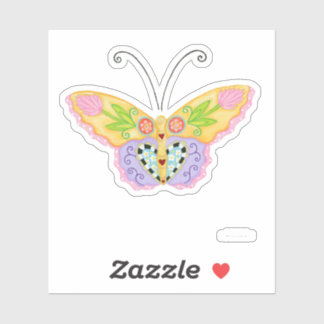 Custom Cut Butterfly Sticker #3