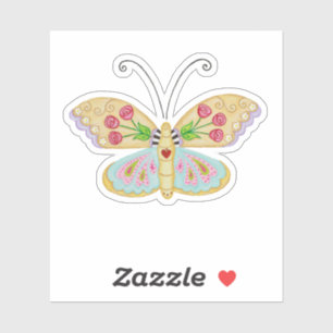Custom Cut Butterfly Sticker #4