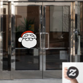 Custom Cut Cute Doodle Art Santa Claus Fensteraufkleber (Büro Tür)