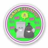Custom Cut GarbAugust Sticker (Vorderseite)