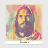 Custom Cut Jesus Vinyl Sticker (Blatt)