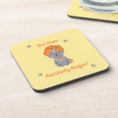 Custom Cut Lover Untersetzer - Niedlich und Person (Linke Seite)