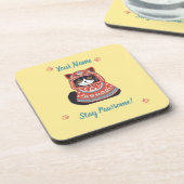 Custom Cut Lover Untersetzer - Niedlich und Person (Linke Seite)