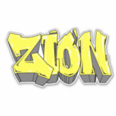 Custom Cut "Tony" Graffiti Vinyl Sticker (Vorderseite)