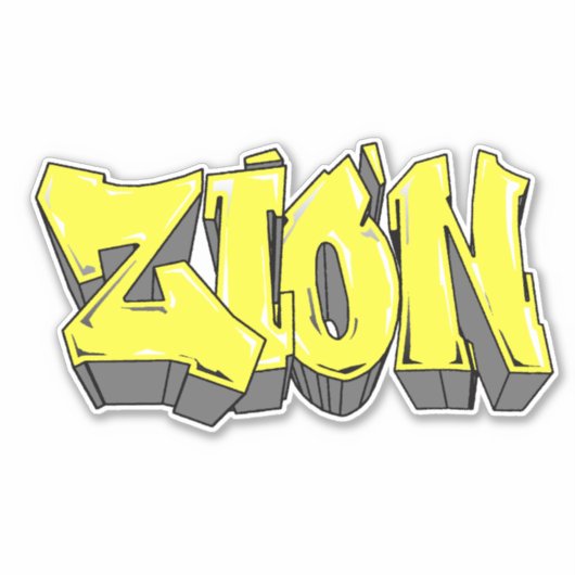Custom Cut "Tony" Graffiti Vinyl Sticker (Vorderseite)