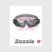 Custom-Cut Vinyl Aspen Apres Sticker (Blatt)