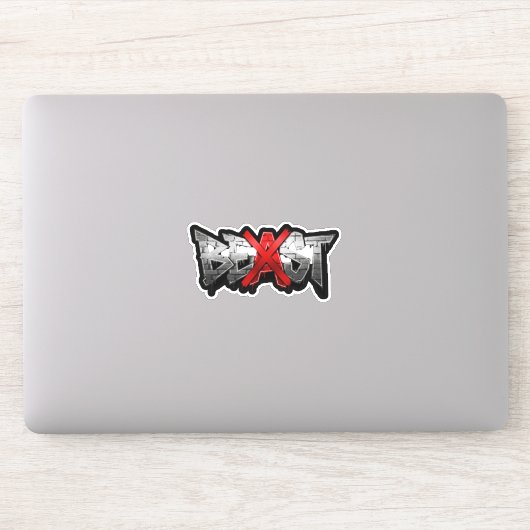 Custom-Cut Vinyl BEAST Logo Sticker (Computer)