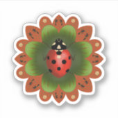 Custom Cut Vinyl Ladybug Aufkleber (Vorderseite)