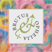 Custom-Cut Vinyl Sand Product Label Watercolor (Vorderseite)