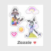 Custom-Cut Vinyl Sticker (Blatt)