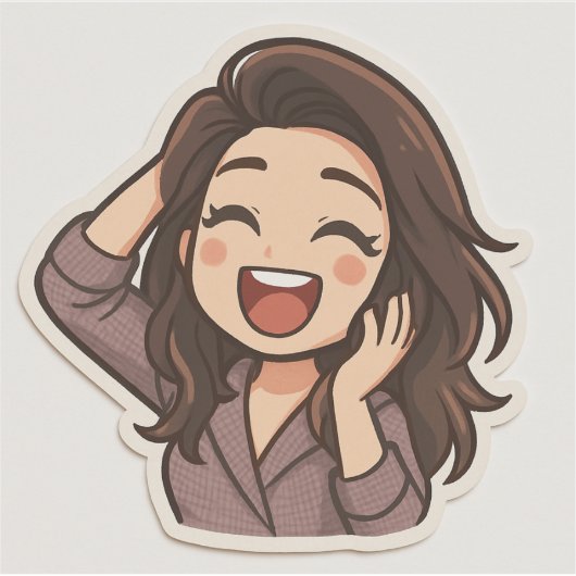 Custom-Cut Vinyl Sticker (Vorderseite)