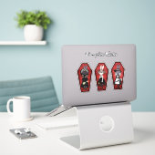 Custom-Cut Vinyl Sticker (Laptop auf Schreibtisch)