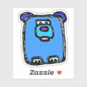 Custom-Cut Vinyl Sticker - Bernie Bear (Blatt)