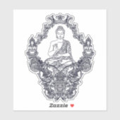 CUSTOM CUT VINYL STICKER : BUDDHA (Blatt)