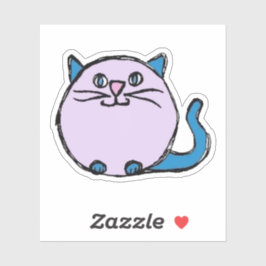 Custom-Cut Vinyl Sticker - Carlie Cat