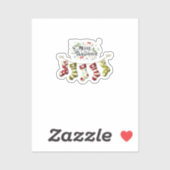 Custom-Cut Vinyl Sticker Christmas (Blatt)