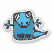 Custom-Cut Vinyl Sticker - Gavin Gecko (Vorderseite)