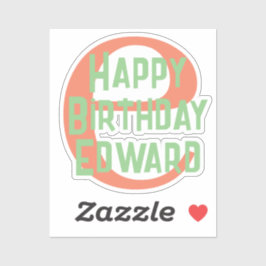 Custom Cut Vinyl Sticker Geburtstag Teenager