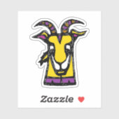 Custom-Cut Vinyl Sticker - Gracie Goat (Blatt)