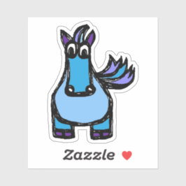 Custom-Cut Vinyl Sticker - Helena Horse