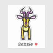 Custom-Cut Vinyl Sticker - Isabella Impala (Blatt)