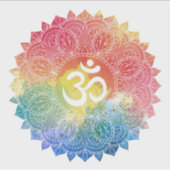 CUSTOM CUT VINYL STICKER : RAINBOW MANDALA (Vorderseite)