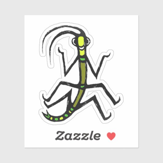 Custom-Cut Vinyl Sticker - Wilbur Walkingstick (Blatt)