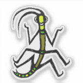 Custom-Cut Vinyl Sticker - Wilbur Walkingstick (Vorderseite)