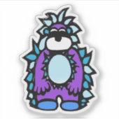 Custom-Cut Vinyl Sticker - Yardley Yeti (Vorderseite)