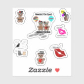 Custom Cut Vinyl Stickers Aufkleber (Blatt)