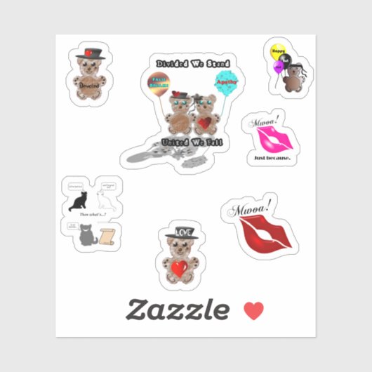 Custom Cut Vinyl Stickers Aufkleber (Blatt)