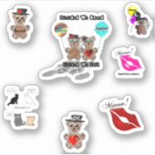 Custom Cut Vinyl Stickers Aufkleber (Vorderseite)