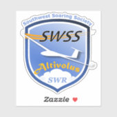 Custom-Cut Vinyl Stickers with SWSS Emblem Aufkleber (Blatt)