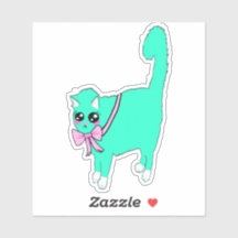 Custom-Cut Vinyl StickLolita.. A Turquoise Phanter