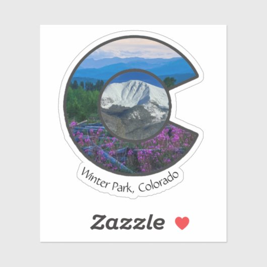 Custom Cut Vinyl Winter Park Colorado Sticker (Blatt)