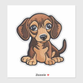 CUSTOM CUT Weiner Dog Digital Patch Aufkleber