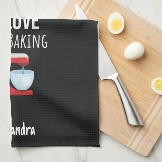 Custom Cute Baking Lover Gifts Baker Personalized Geschirrtuch (Viertel Falte)