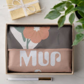 Custom Cute Cat with Mur and Love Decoupage Seidenpapier (Geschenk)