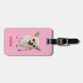 Custom Cute Chihuahua Aggro Nasty Vicious Gepäckanhänger (Vorderseite horizontal)