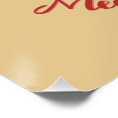 Custom Cute Christmas Cat with Santa Hat Poster (Ecke)