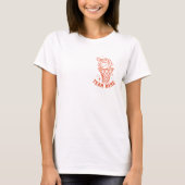 Custom Cute Coquette Basketball Mom T-Shirt (Vorderseite)
