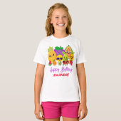Custom Cute Fruit Happy Birthday Kids T-Shirt (Vorne ganz)