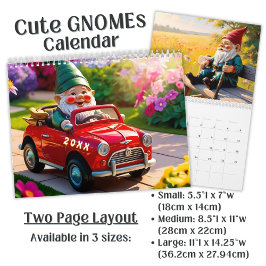 Custom cute Gnome colorful bright funny Vol. 3 -  Kalender
