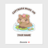 Custom Cute Kawaii Capybara Mode Aufkleber (Blatt)