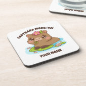 Custom Cute Kawaii Capybara Mode Coaster Getränkeuntersetzer (Linke Seite)